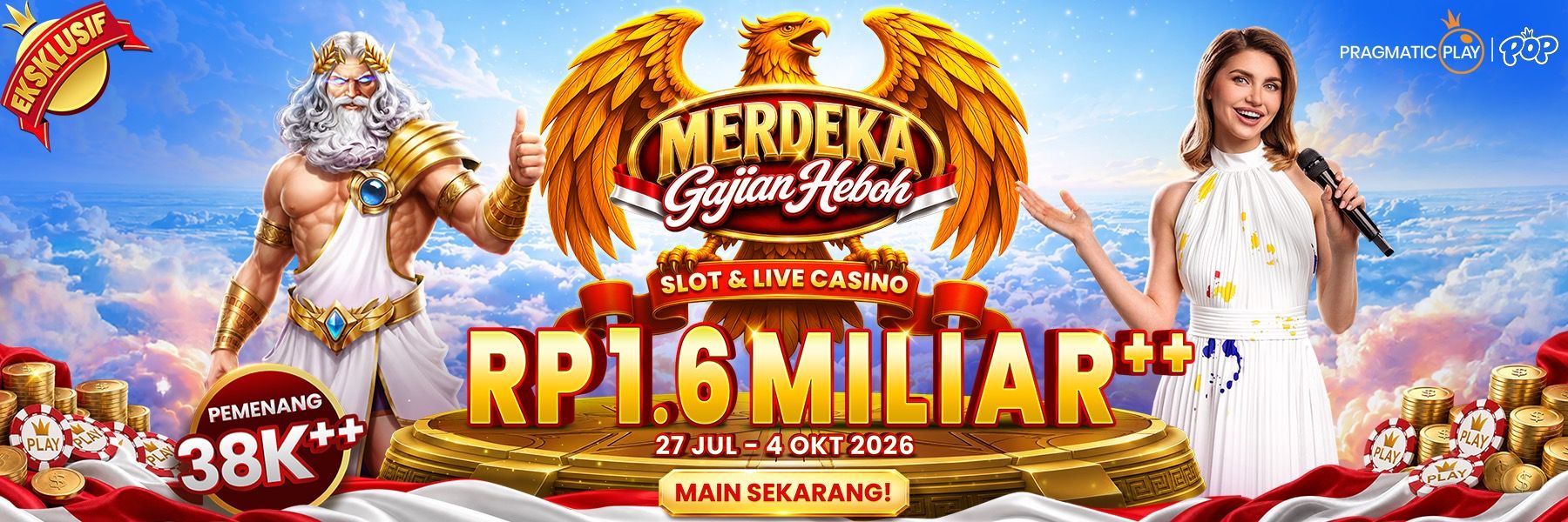 Slots Tournament: EKSKLUSIF: Gajian Heboh and Live Casino Cash Drop - EKSKLUSIF: Sit N Wins